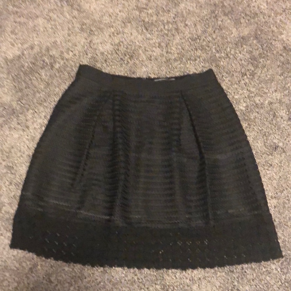 Le Chateau Black pleated skirt size 12